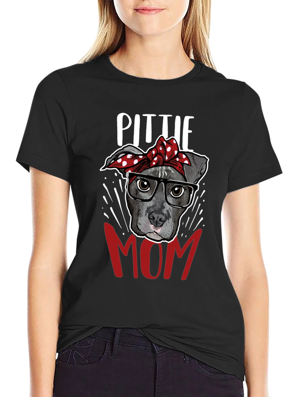 Pitbull Mom T-Shirt - Dog Lover Tee