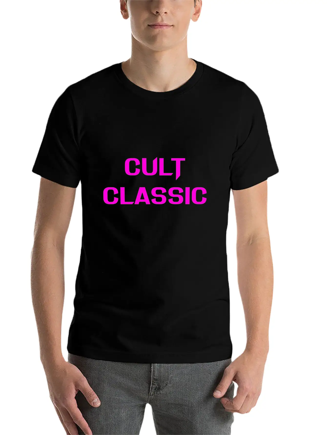 CULT CLASSIC (PINK PRINT) Timeless Short Sleeve Tee – Comfy And Minimalist Design