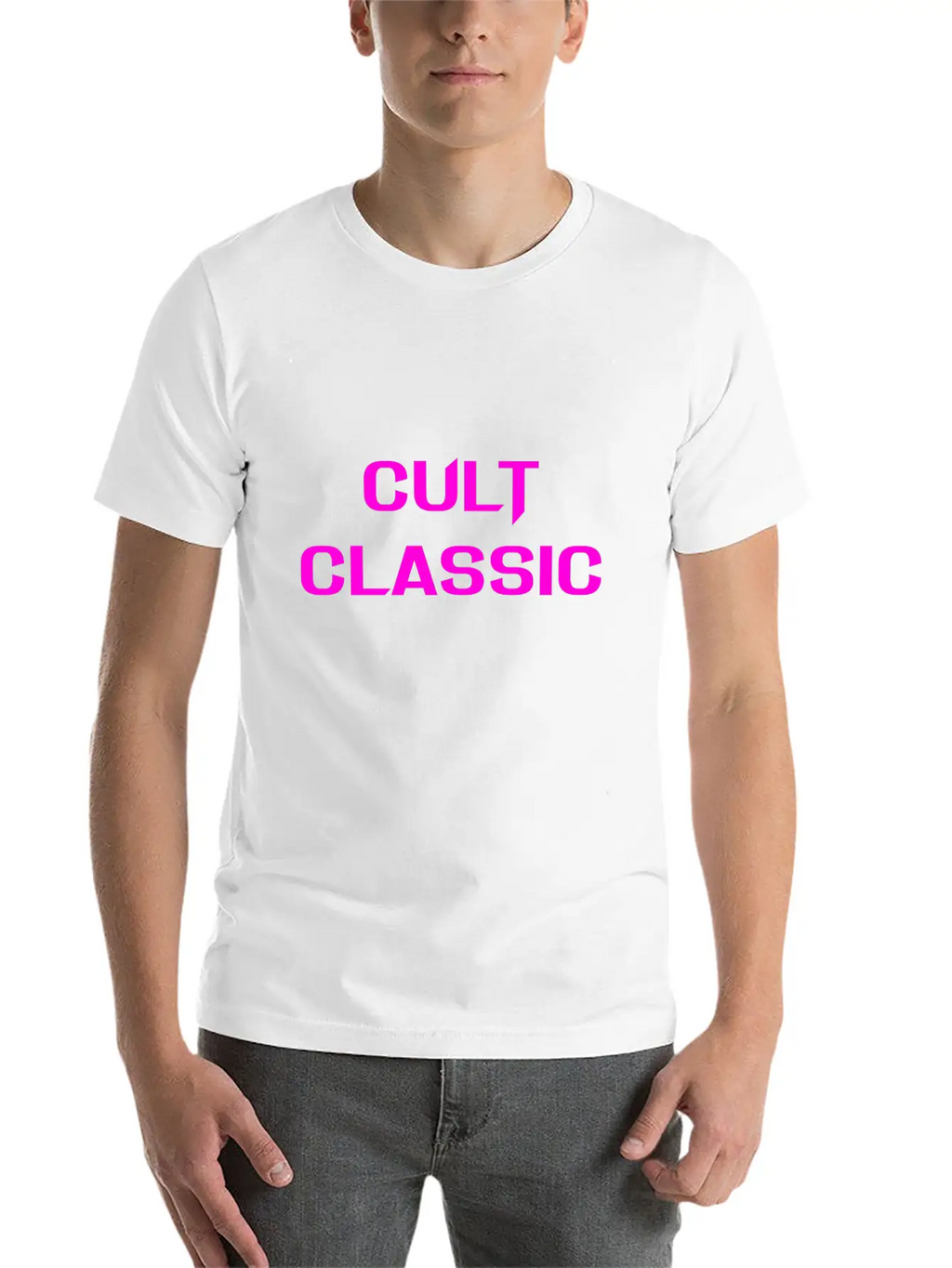 CULT CLASSIC (PINK PRINT) Timeless Short Sleeve Tee – Comfy And Minimalist Design