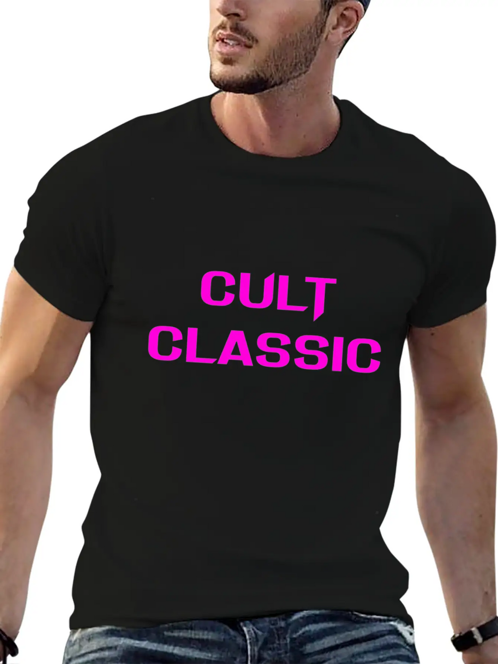 CULT CLASSIC (PINK PRINT) Timeless Short Sleeve Tee – Comfy And Minimalist Design