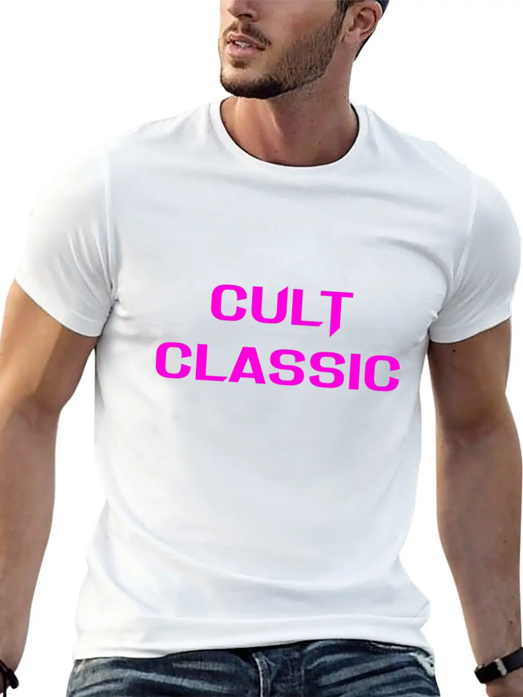CULT CLASSIC (PINK PRINT) Timeless Short Sleeve Tee – Comfy And Minimalist Design