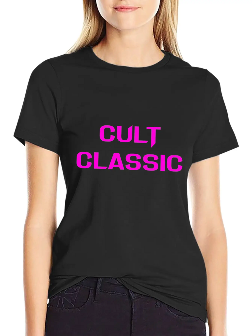 CULT CLASSIC (PINK PRINT) Timeless Short Sleeve Tee – Comfy And Minimalist Design