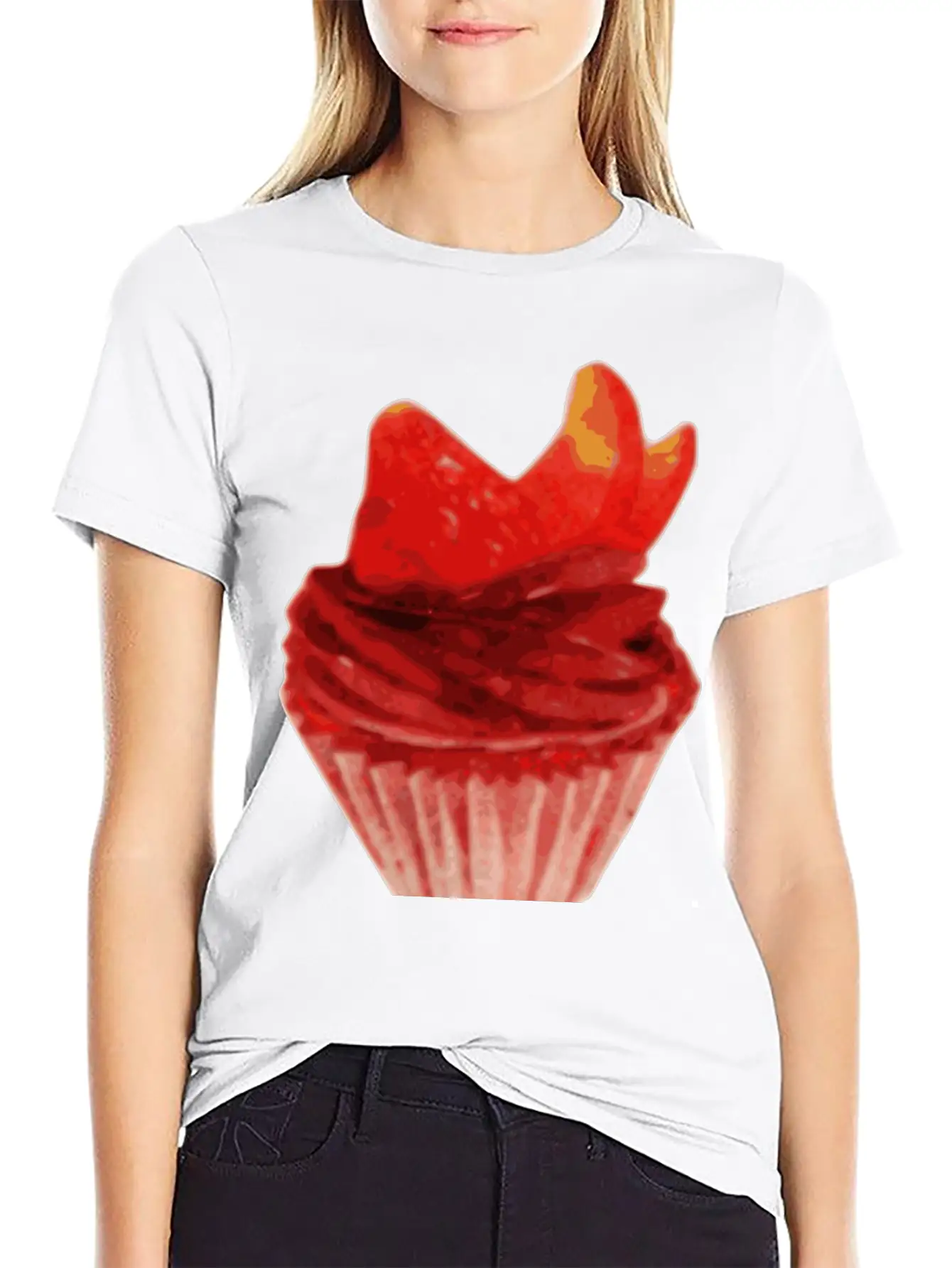 Cupcake Relaxed Everyday Tee – Lightweight And Durable Cotton
