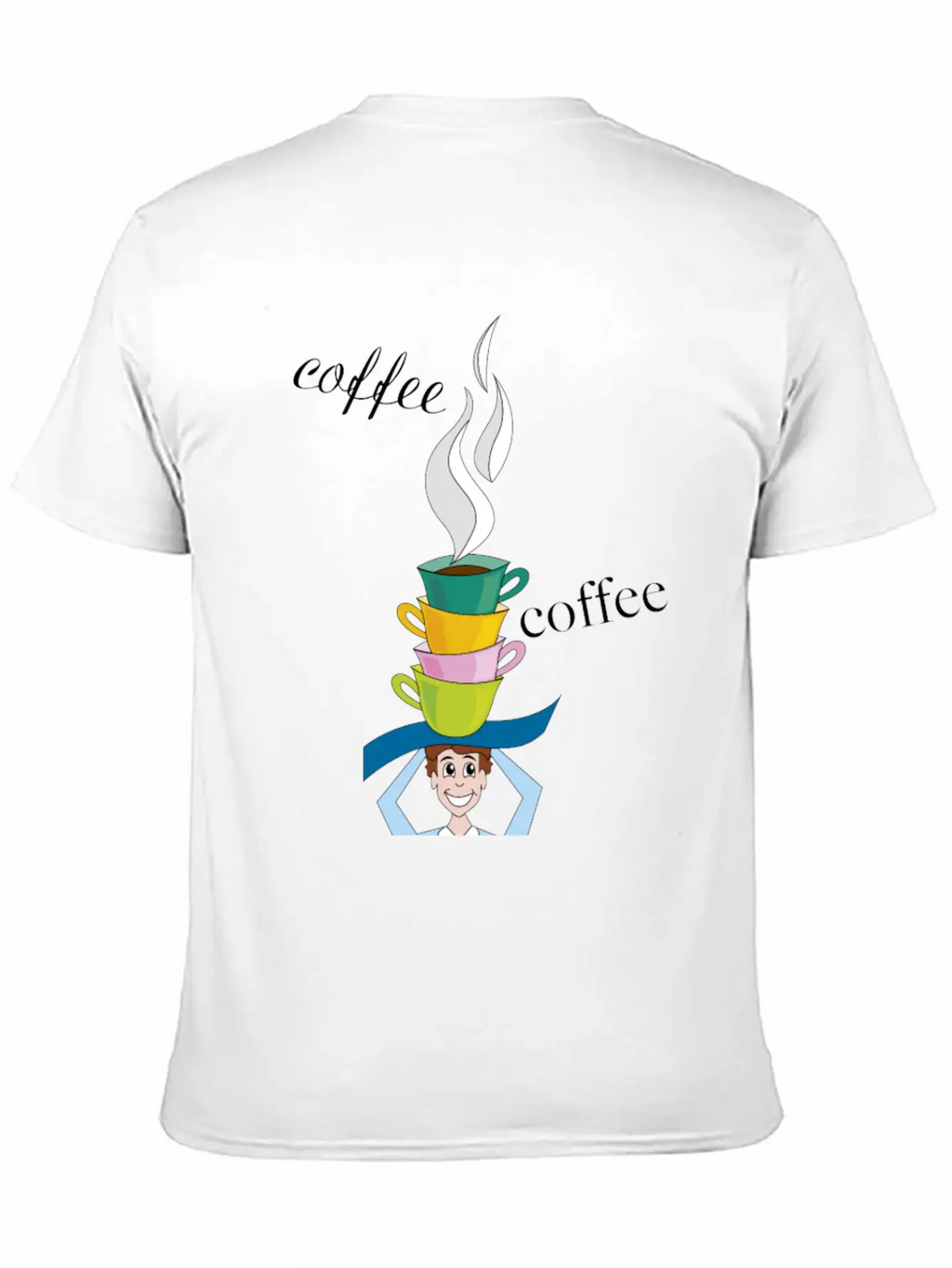 Cups Of Coffee With Character Timeless Short Sleeve Tee – Comfy And Minimalist Design