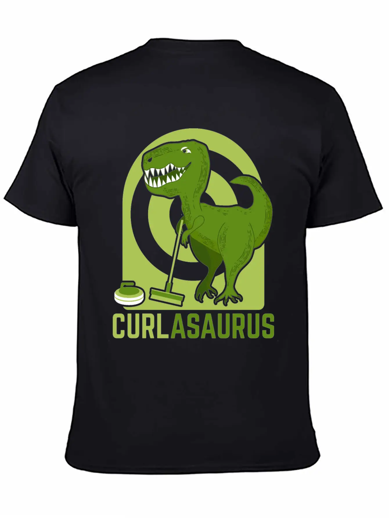 Curlasaurus Curler Sport Curling Stone Dinosaur Classic Cotton Tee – Unisex Comfort For Any Season