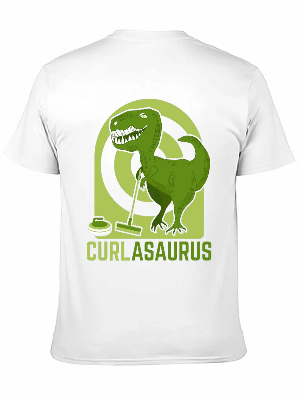 Curlasaurus Curler Sport Curling Stone Dinosaur Classic Cotton Tee – Unisex Comfort For Any Season