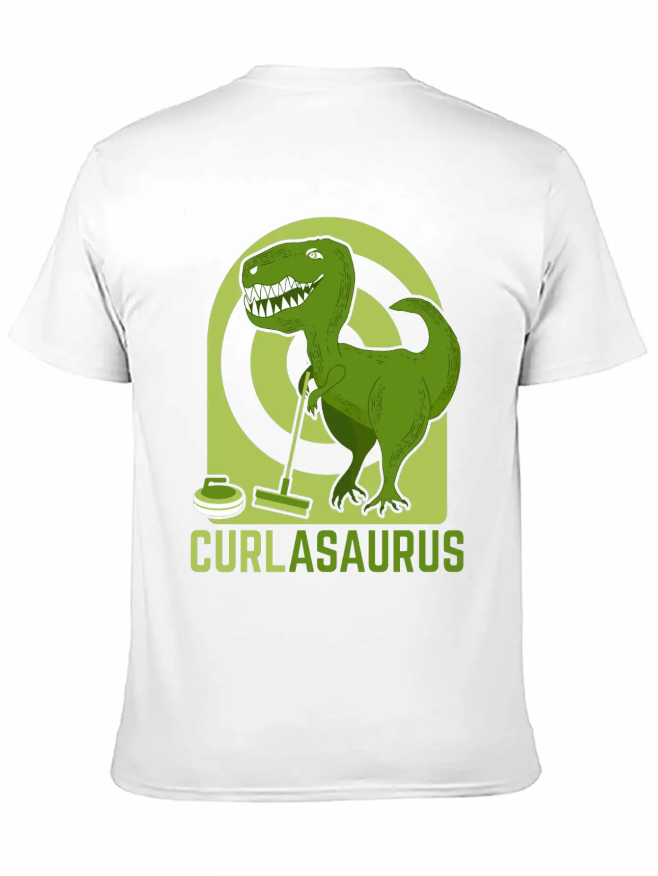 Curlasaurus Curler Sport Curling Stone Dinosaur Classic Cotton Tee – Unisex Comfort For Any Season