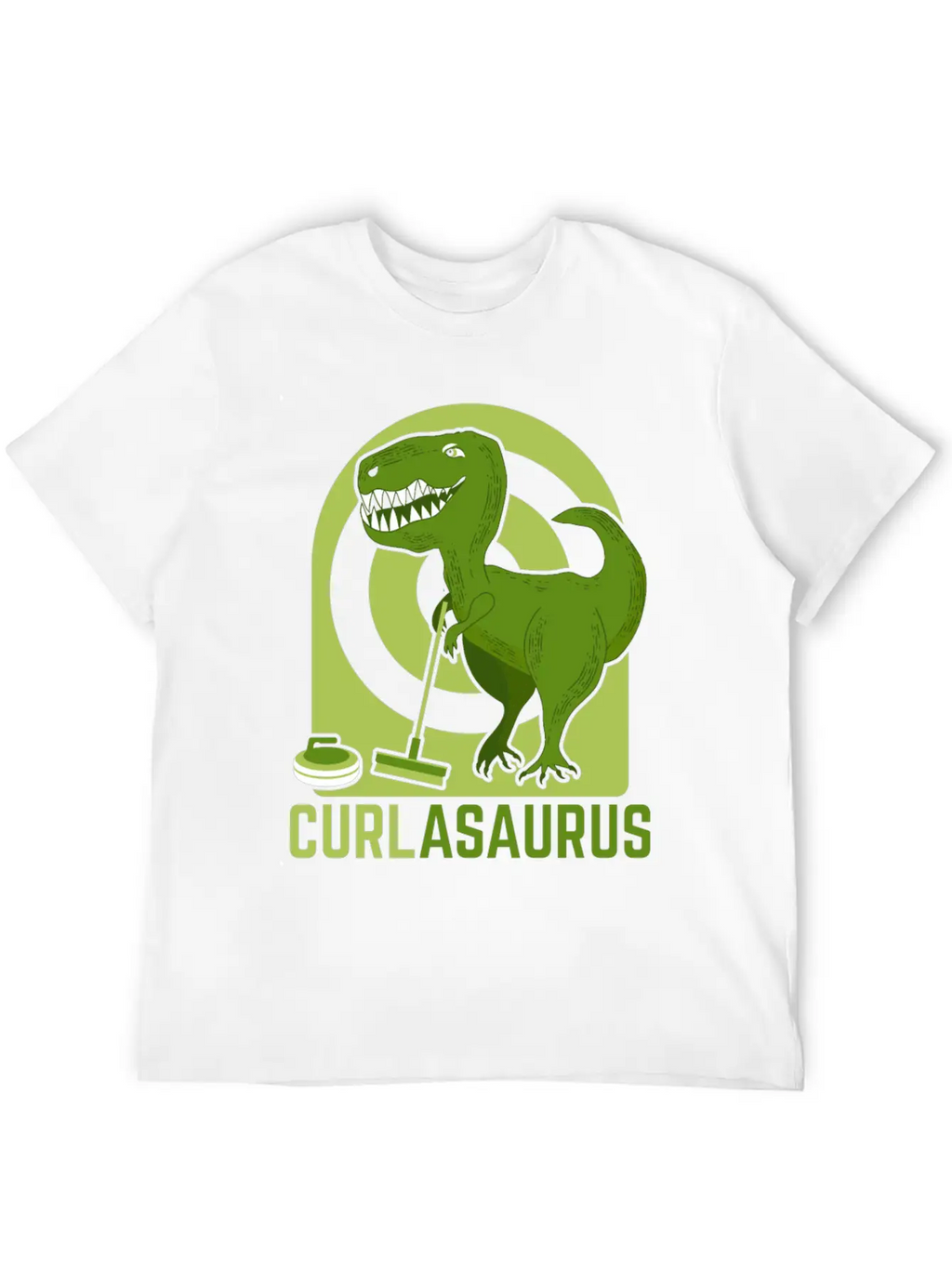 Curlasaurus Curler Sport Curling Stone Dinosaur Classic Cotton Tee – Unisex Comfort For Any Season