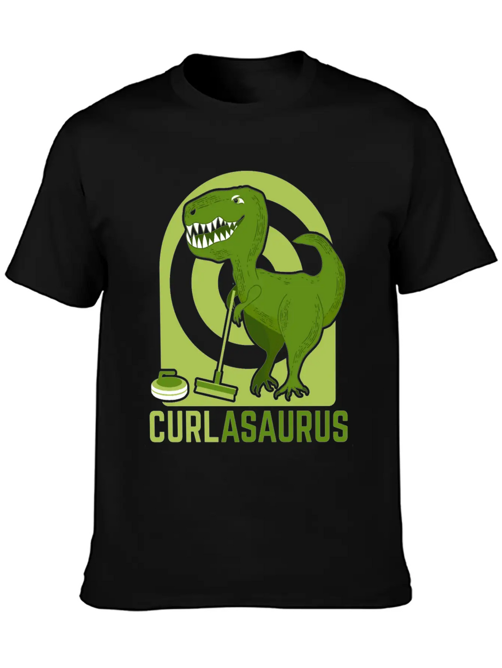 Curlasaurus Curler Sport Curling Stone Dinosaur Classic Cotton Tee – Unisex Comfort For Any Season