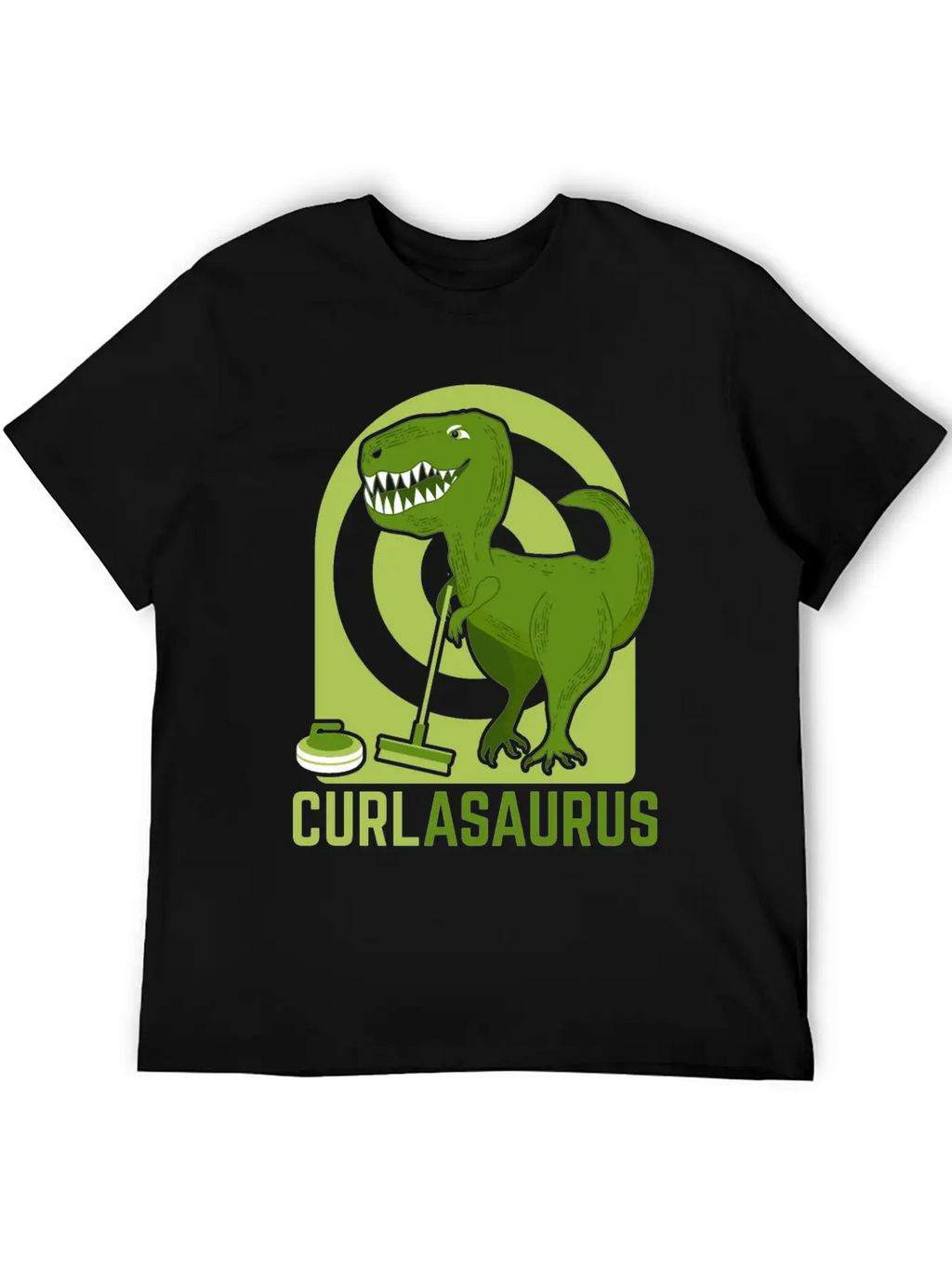 Curlasaurus Curler Sport Curling Stone Dinosaur Classic Cotton Tee – Unisex Comfort For Any Season