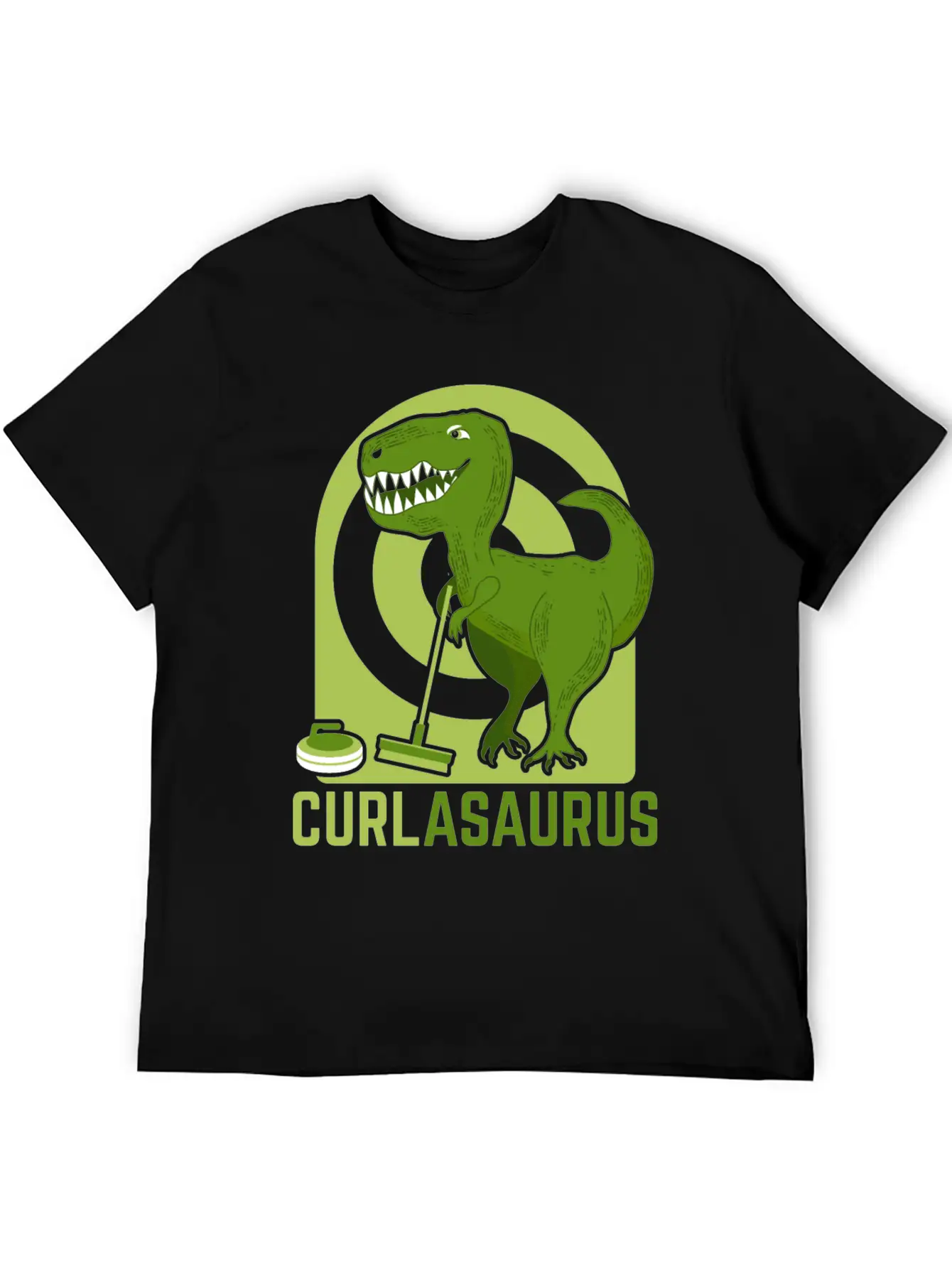 Curlasaurus Curler Sport Curling Stone Dinosaur Classic Cotton Tee – Unisex Comfort For Any Season