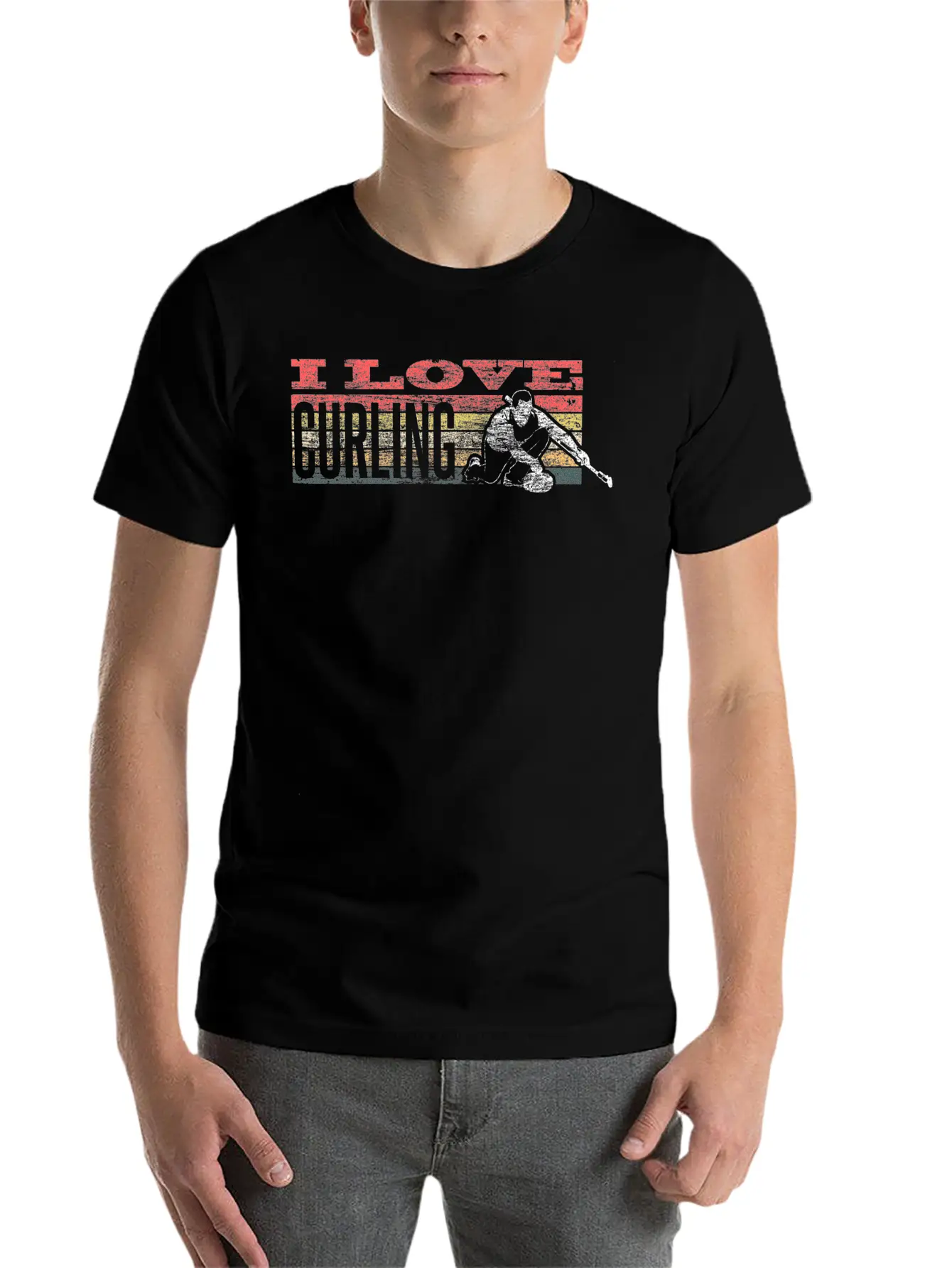 Curling Dolly Team Sport Gift Stylish Everyday T-Shirt – Unisex Basic Cotton Tee