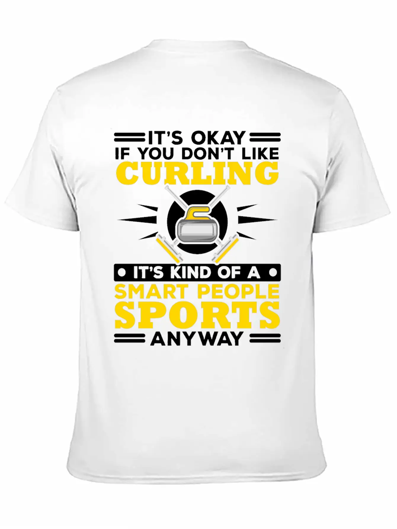 Curling Player Curler Sport Lover Curling Stone Relaxed Everyday Tee – Lightweight And Durable Cotton