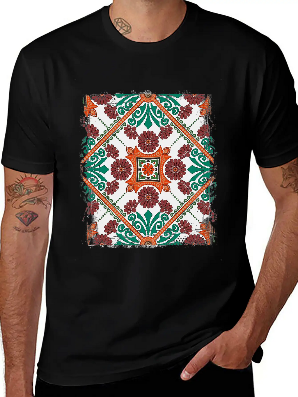 Custom Mosaic Timeless Short Sleeve Tee – Comfy And Minimalist Design