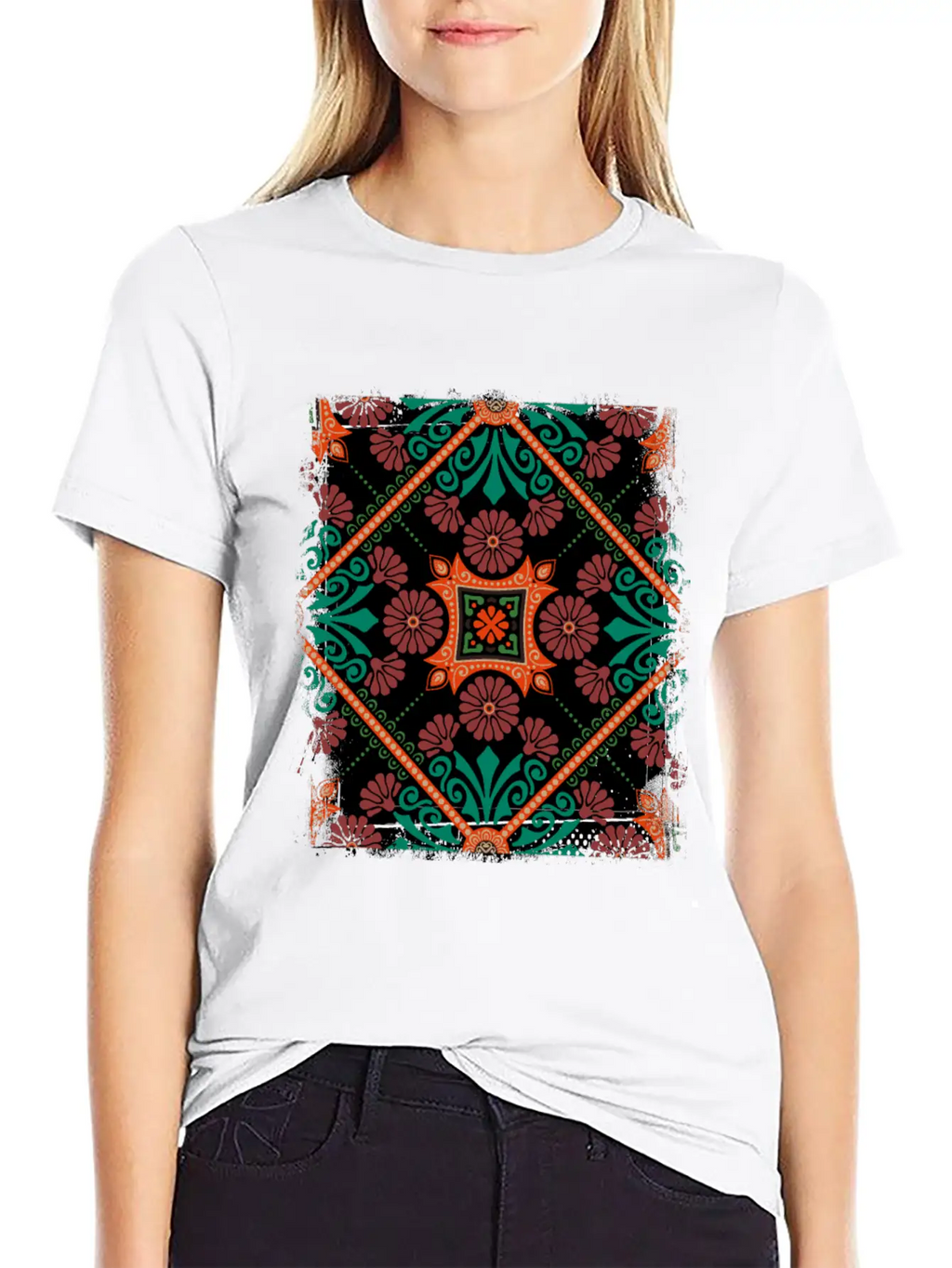 Custom Mosaic Timeless Short Sleeve Tee – Comfy And Minimalist Design