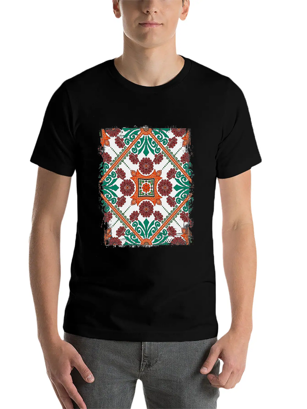 Custom Mosaic Timeless Short Sleeve Tee – Comfy And Minimalist Design