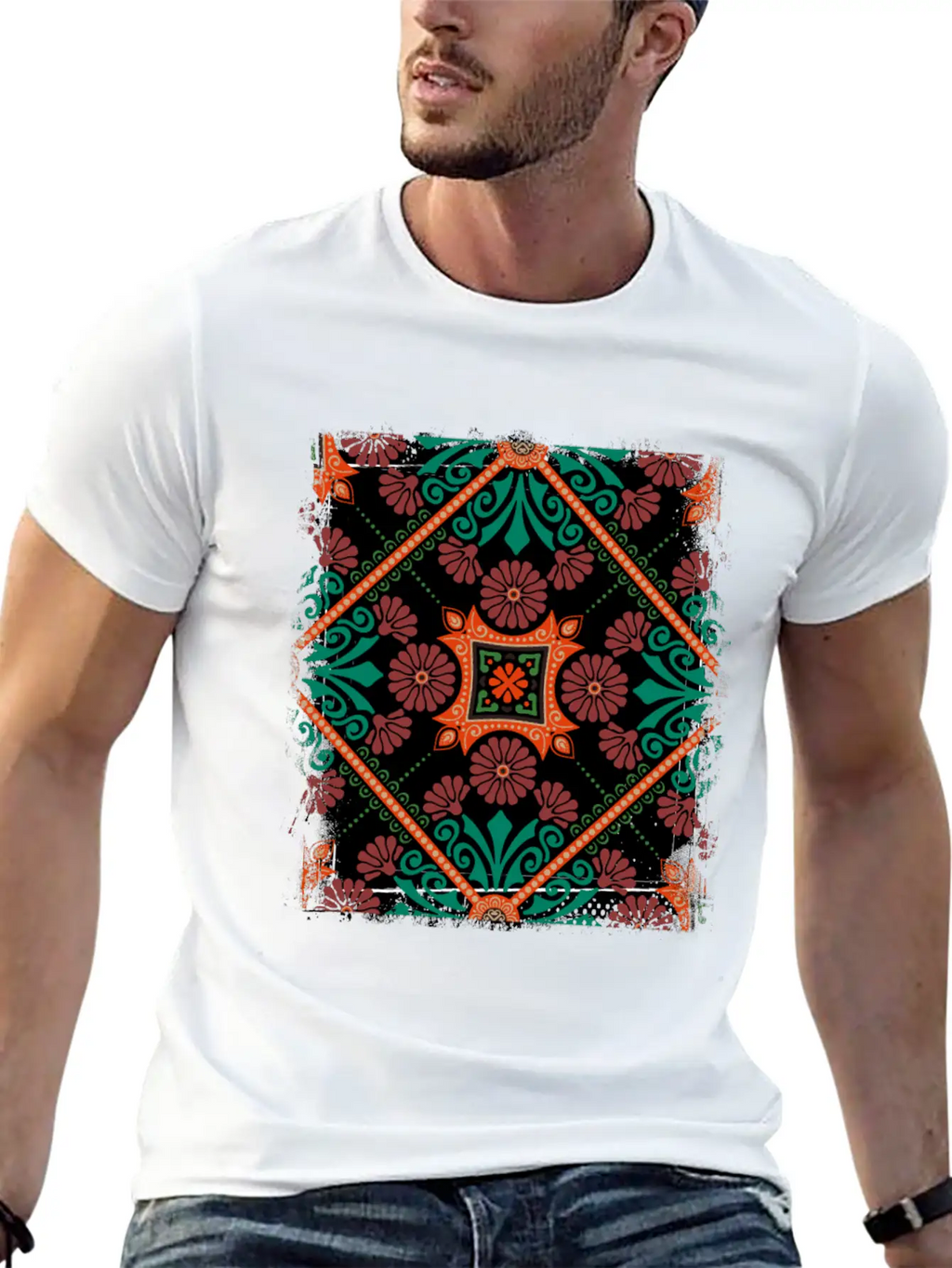 Custom Mosaic Timeless Short Sleeve Tee – Comfy And Minimalist Design