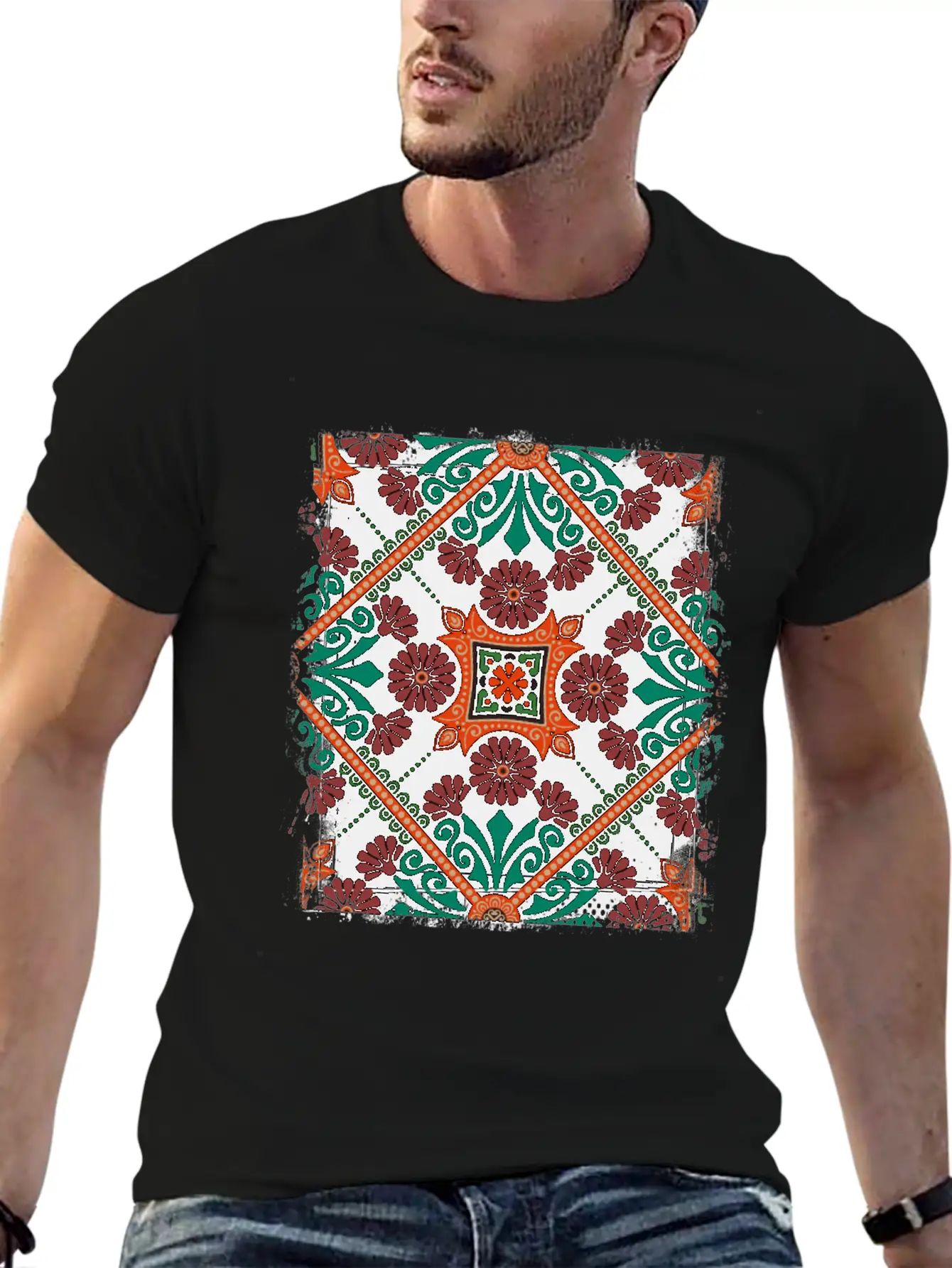 Custom Mosaic Timeless Short Sleeve Tee – Comfy And Minimalist Design