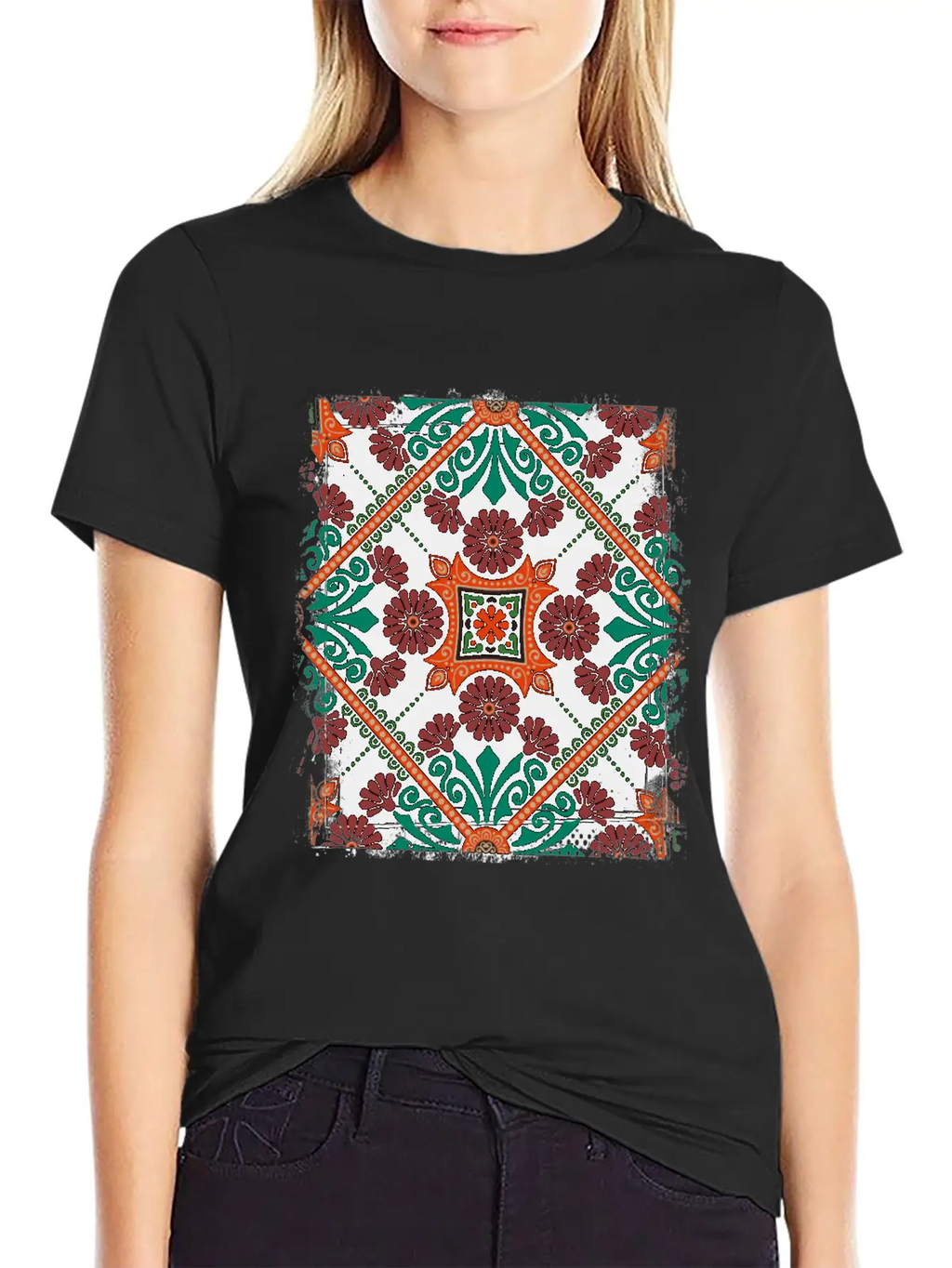Custom Mosaic Timeless Short Sleeve Tee – Comfy And Minimalist Design