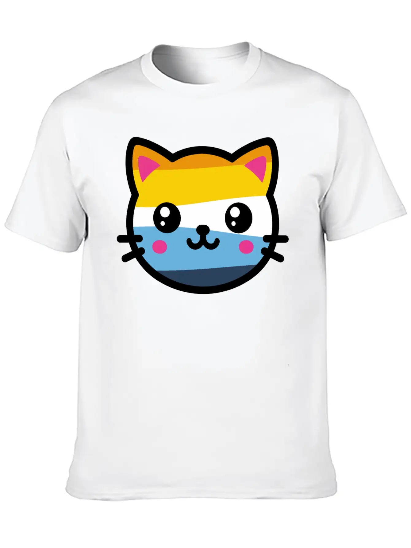 Cute Aroace Cat Breathable Soft Cotton T-Shirt – Timeless Casual Look