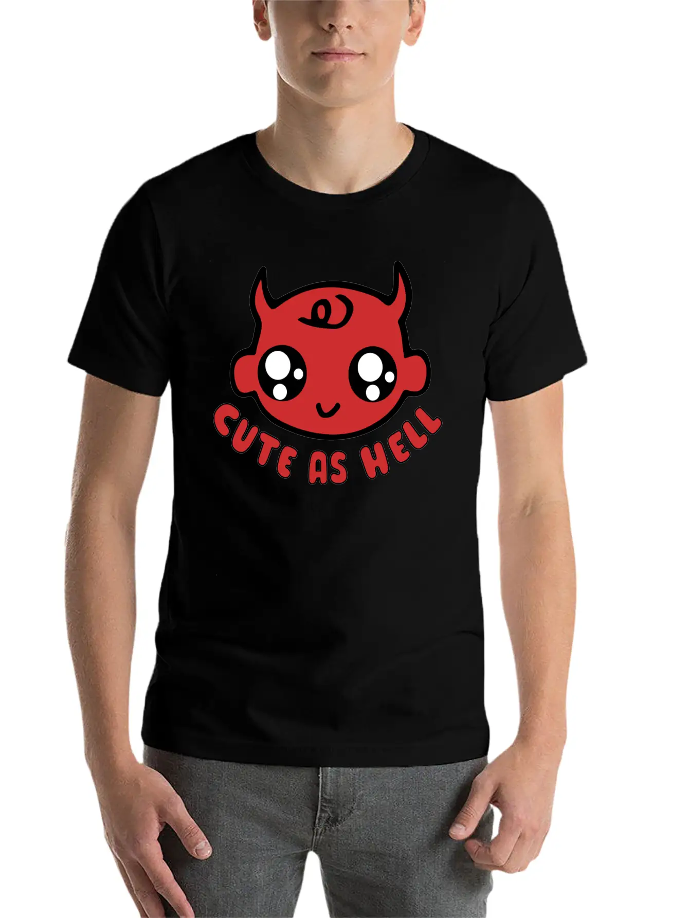 Cute As Hell Unisex Casual T-Shirt – Clean Design For Daily Comfort