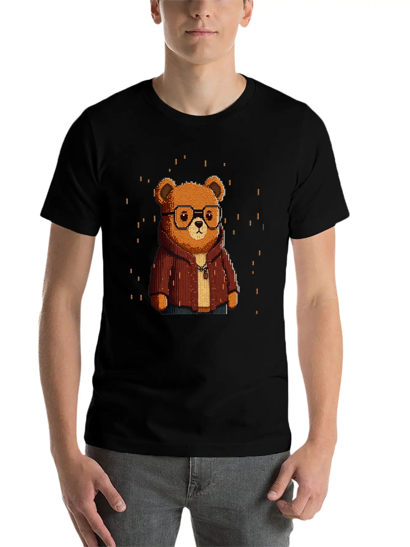 Cute Bear Classic Cotton Tee – Unisex Comfort For Any Season