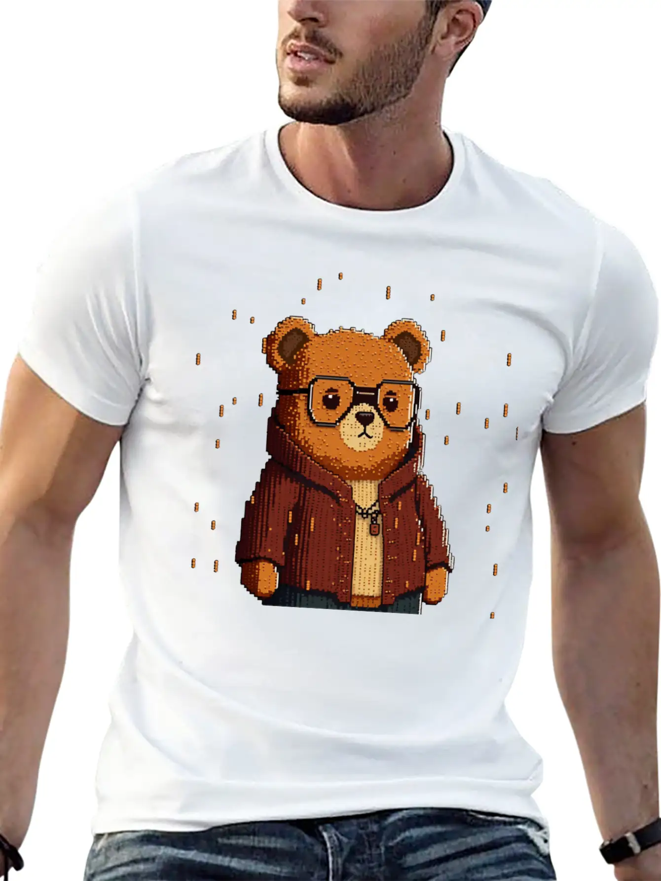 Cute Bear Classic Cotton Tee – Unisex Comfort For Any Season