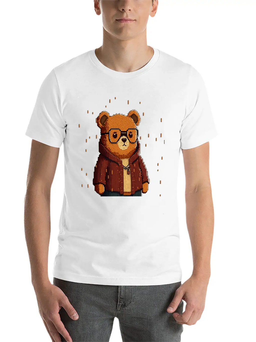 Cute Bear Classic Cotton Tee – Unisex Comfort For Any Season