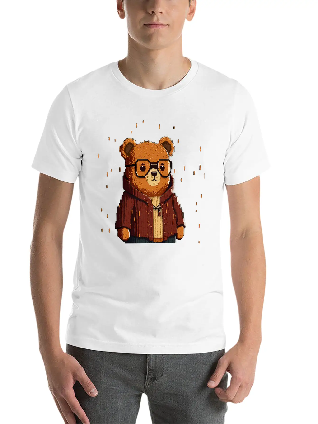Cute Bear Classic Cotton Tee – Unisex Comfort For Any Season