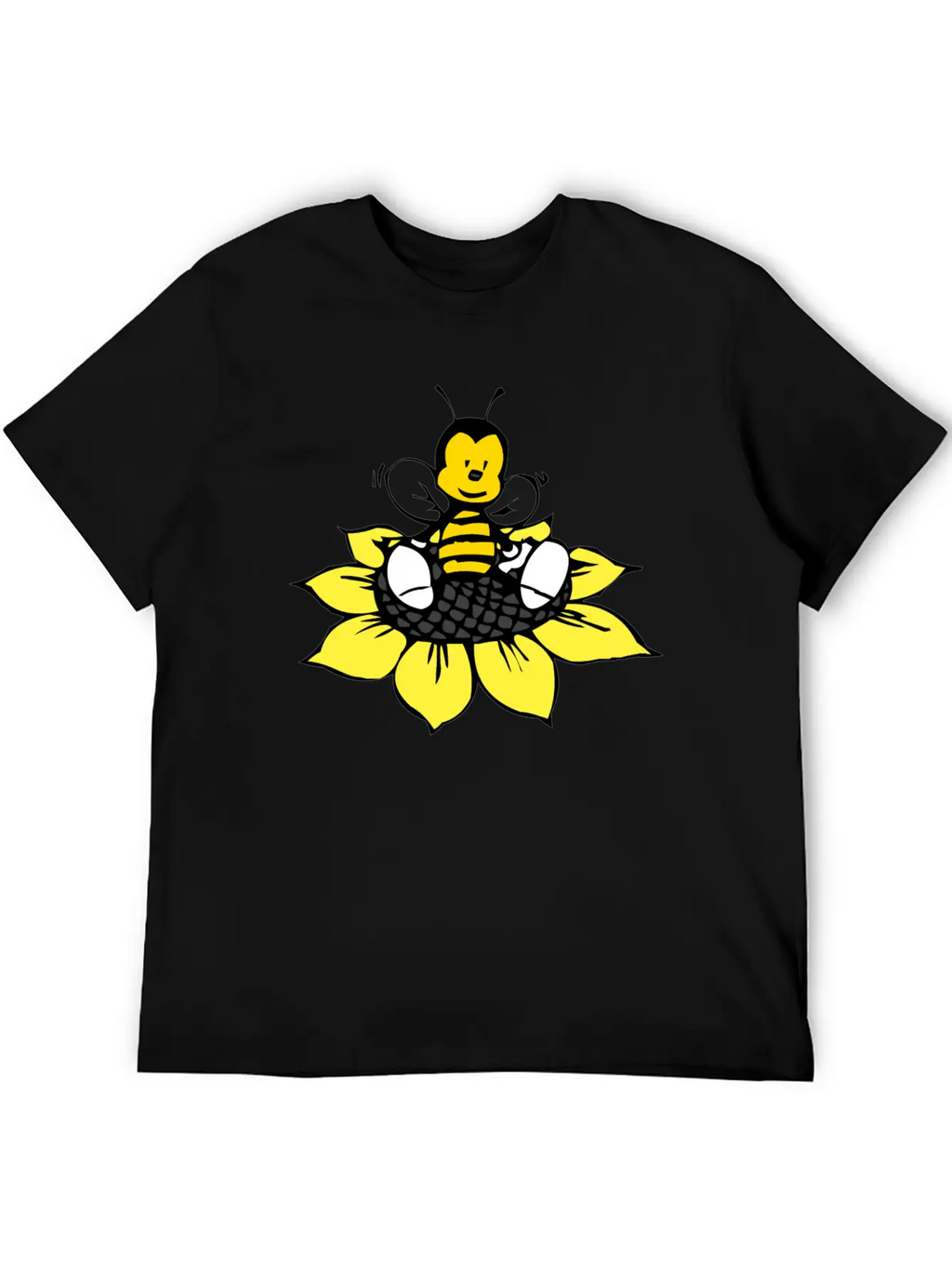Cute Bee Breathable Graphic T-Shirt – Perfect For Casual Days
