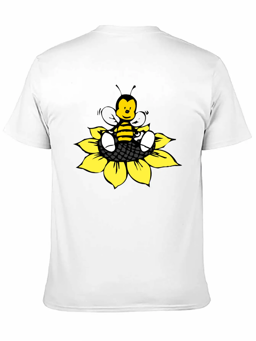 Cute Bee Breathable Graphic T-Shirt – Perfect For Casual Days