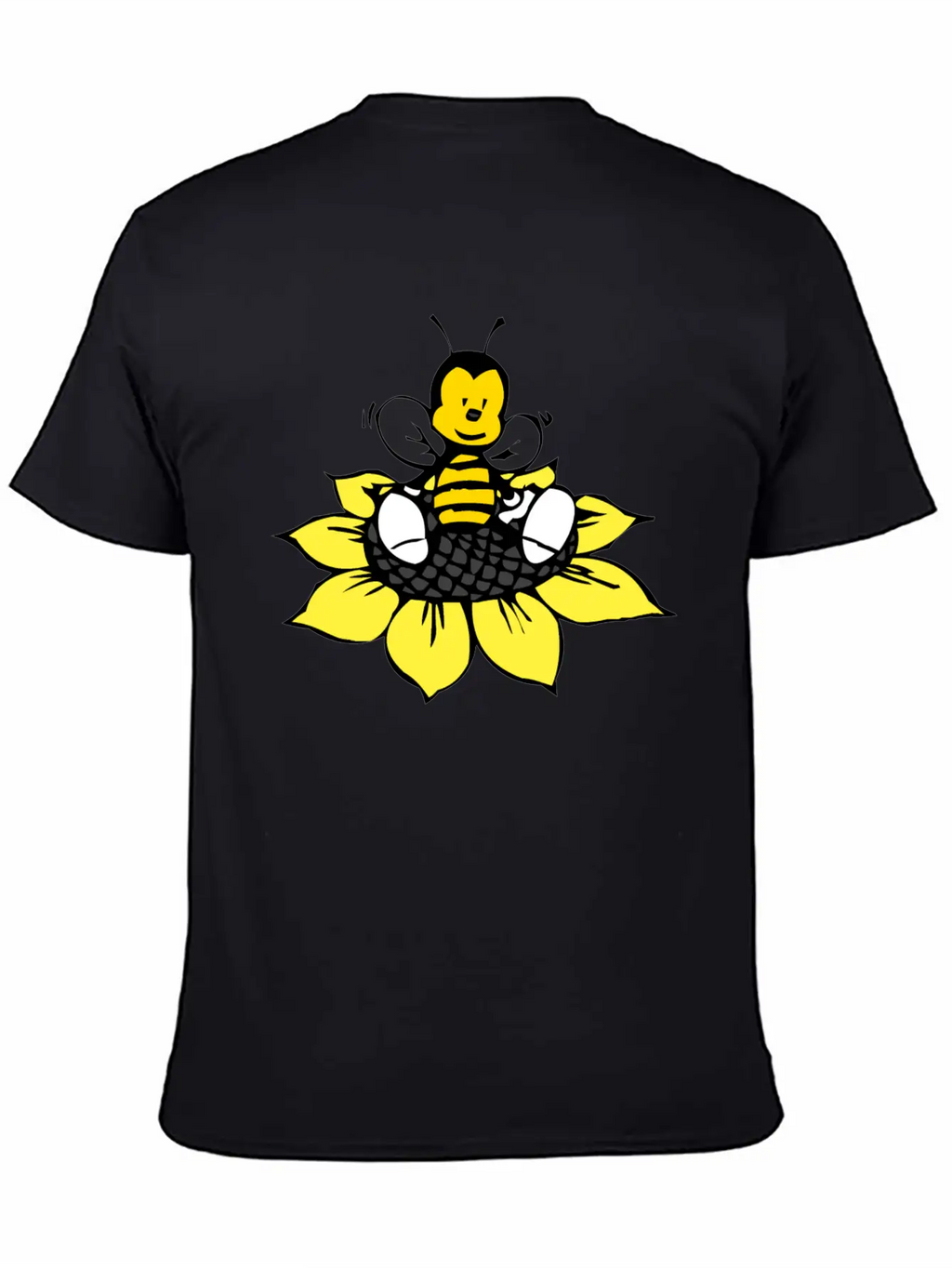 Cute Bee Breathable Graphic T-Shirt – Perfect For Casual Days