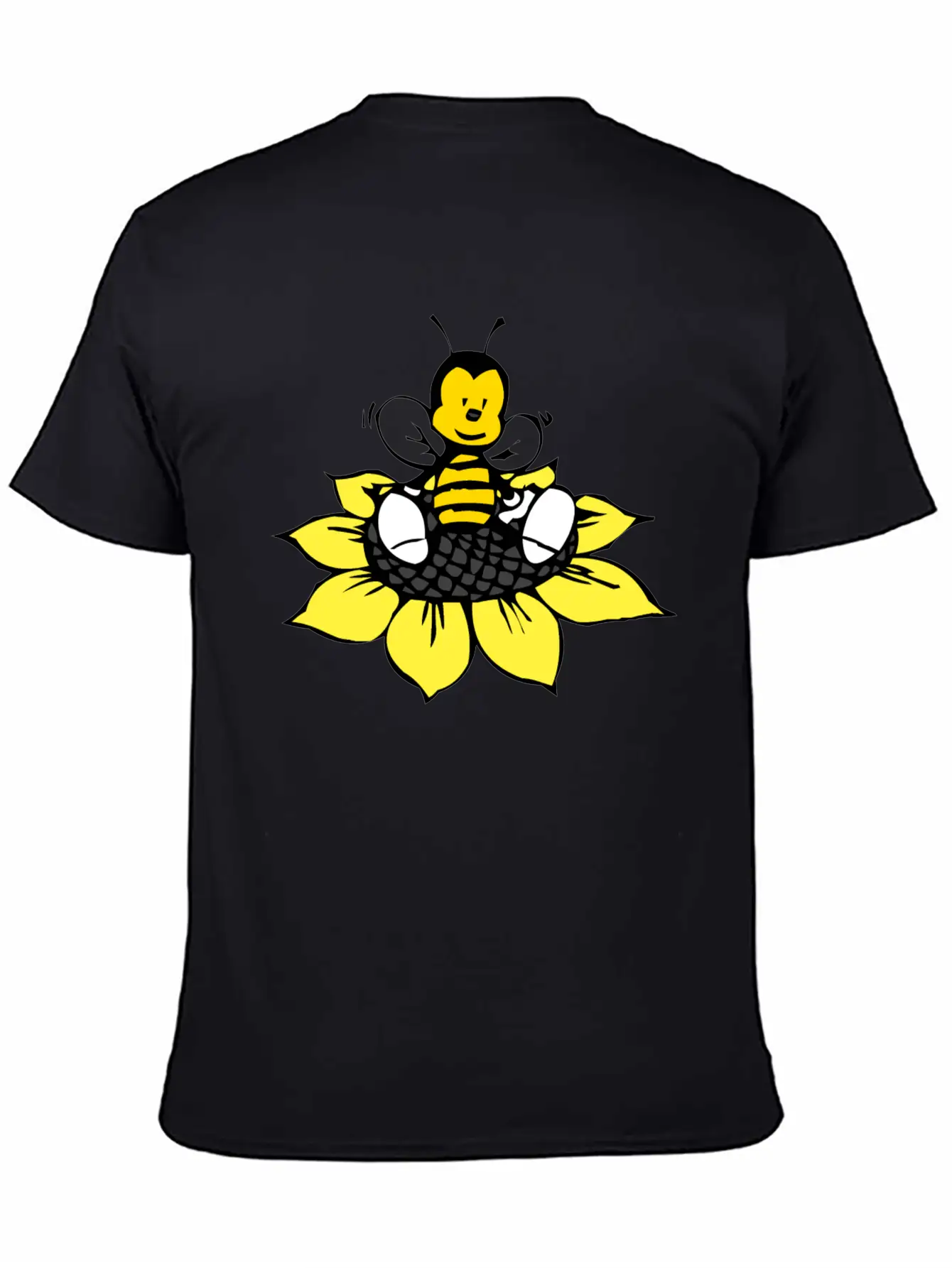 Cute Bee Breathable Graphic T-Shirt – Perfect For Casual Days