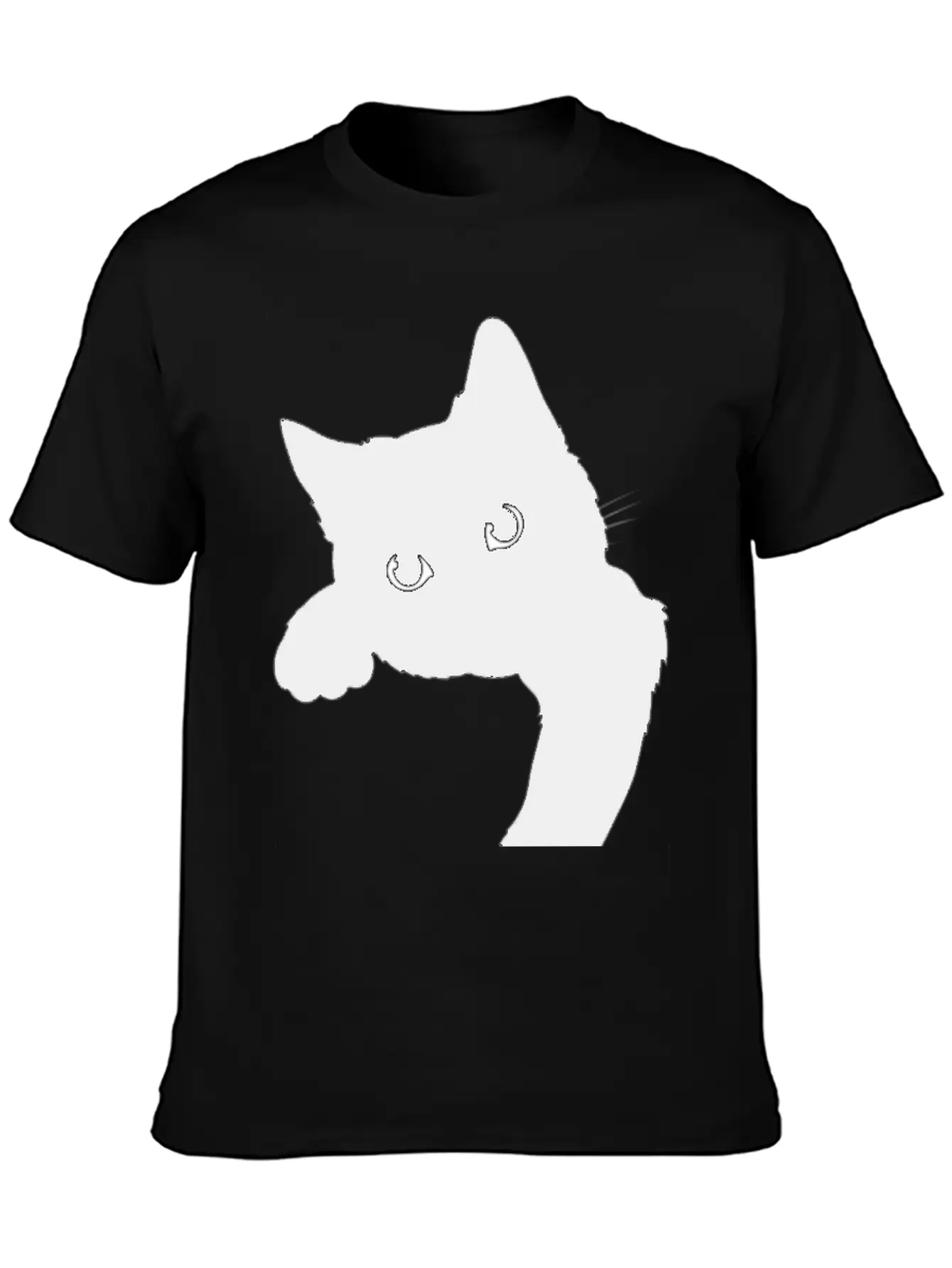 Cute Black Cat Stylish Everyday T-Shirt – Unisex Basic Cotton Tee