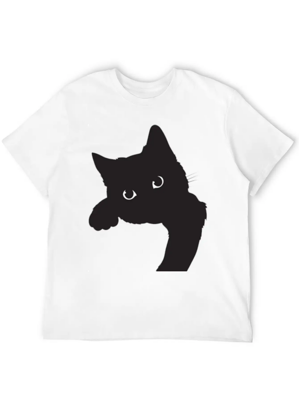 Cute Black Cat Stylish Everyday T-Shirt – Unisex Basic Cotton Tee