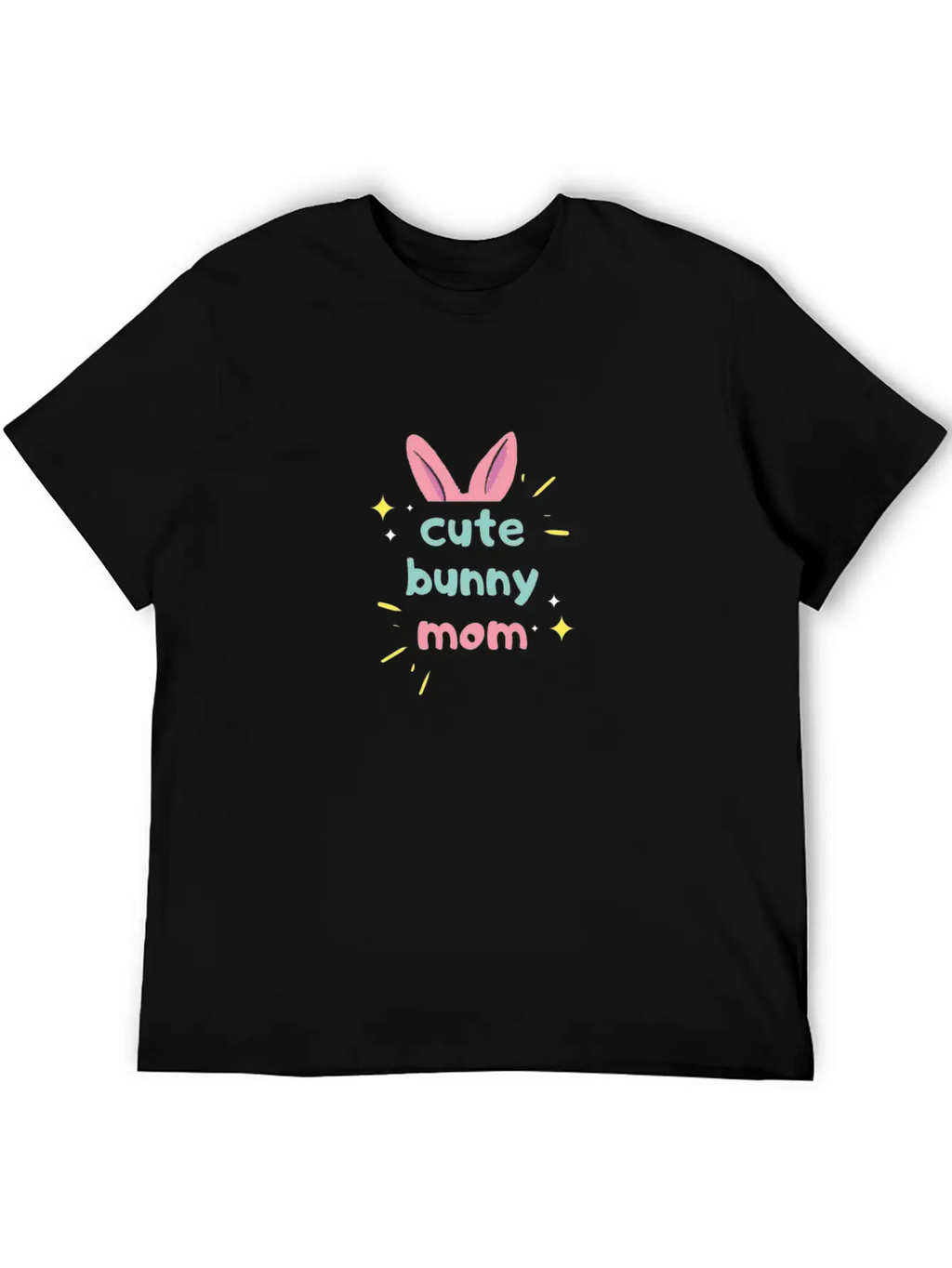 Cute Bunny Mom Cute Rabbit Bunny Mom Breathable Soft Cotton T-Shirt – Timeless Casual Look