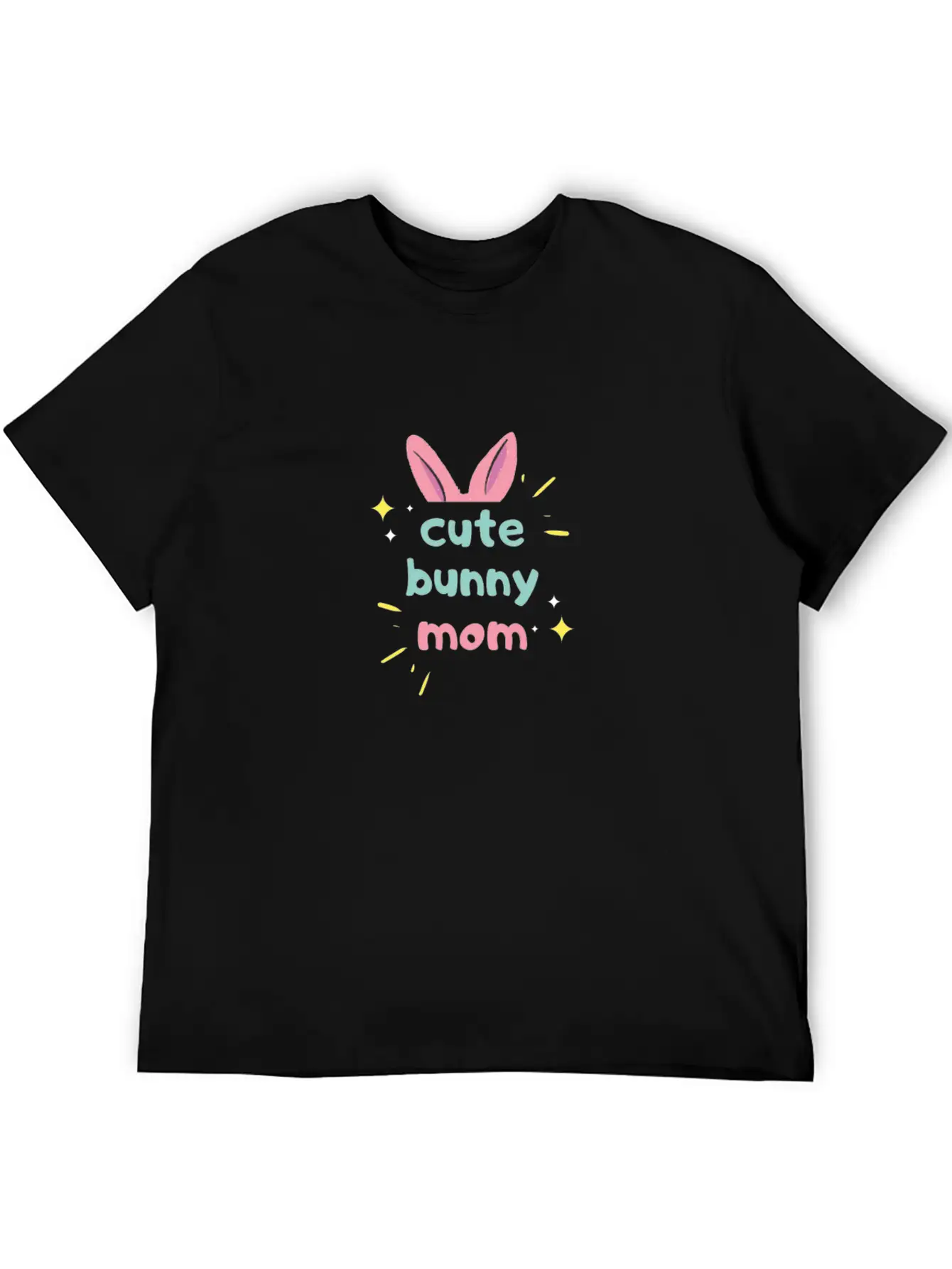 Cute Bunny Mom Cute Rabbit Bunny Mom Breathable Soft Cotton T-Shirt – Timeless Casual Look