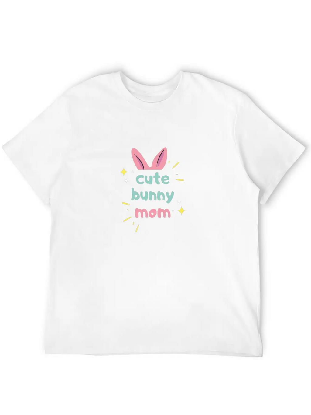 Cute Bunny Mom Cute Rabbit Bunny Mom Breathable Soft Cotton T-Shirt – Timeless Casual Look