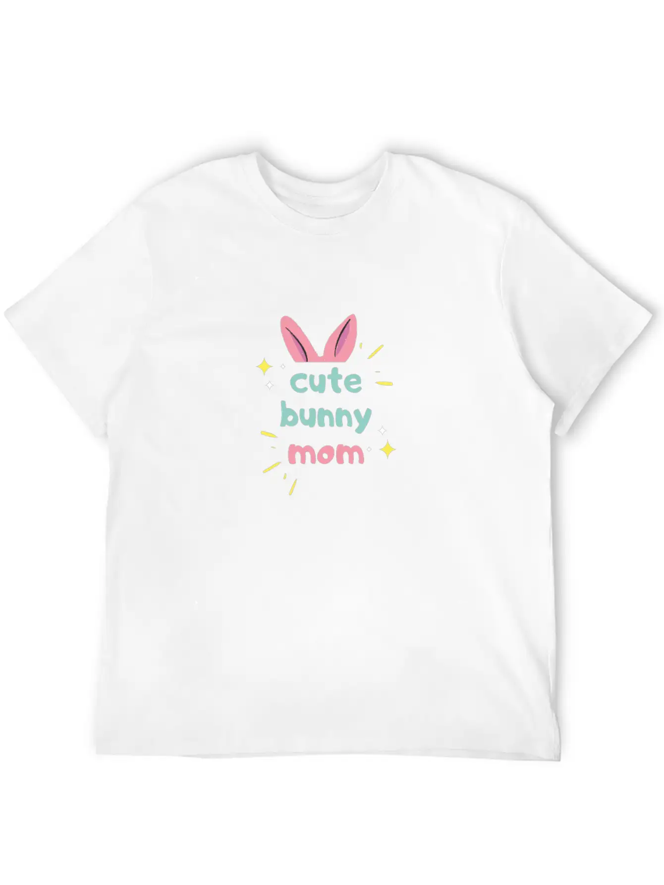 Cute Bunny Mom Cute Rabbit Bunny Mom Breathable Soft Cotton T-Shirt – Timeless Casual Look