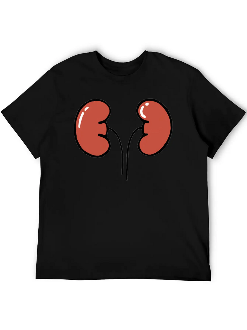 Cute Cartoon Kidneys Unisex Casual T-Shirt – Clean Design For Daily Comfort