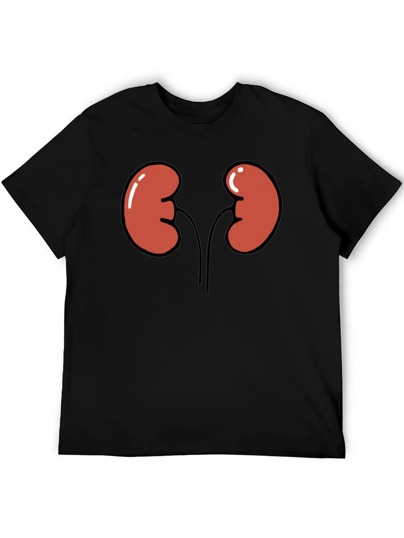 Cute Cartoon Kidneys Unisex Casual T-Shirt – Clean Design For Daily Comfort