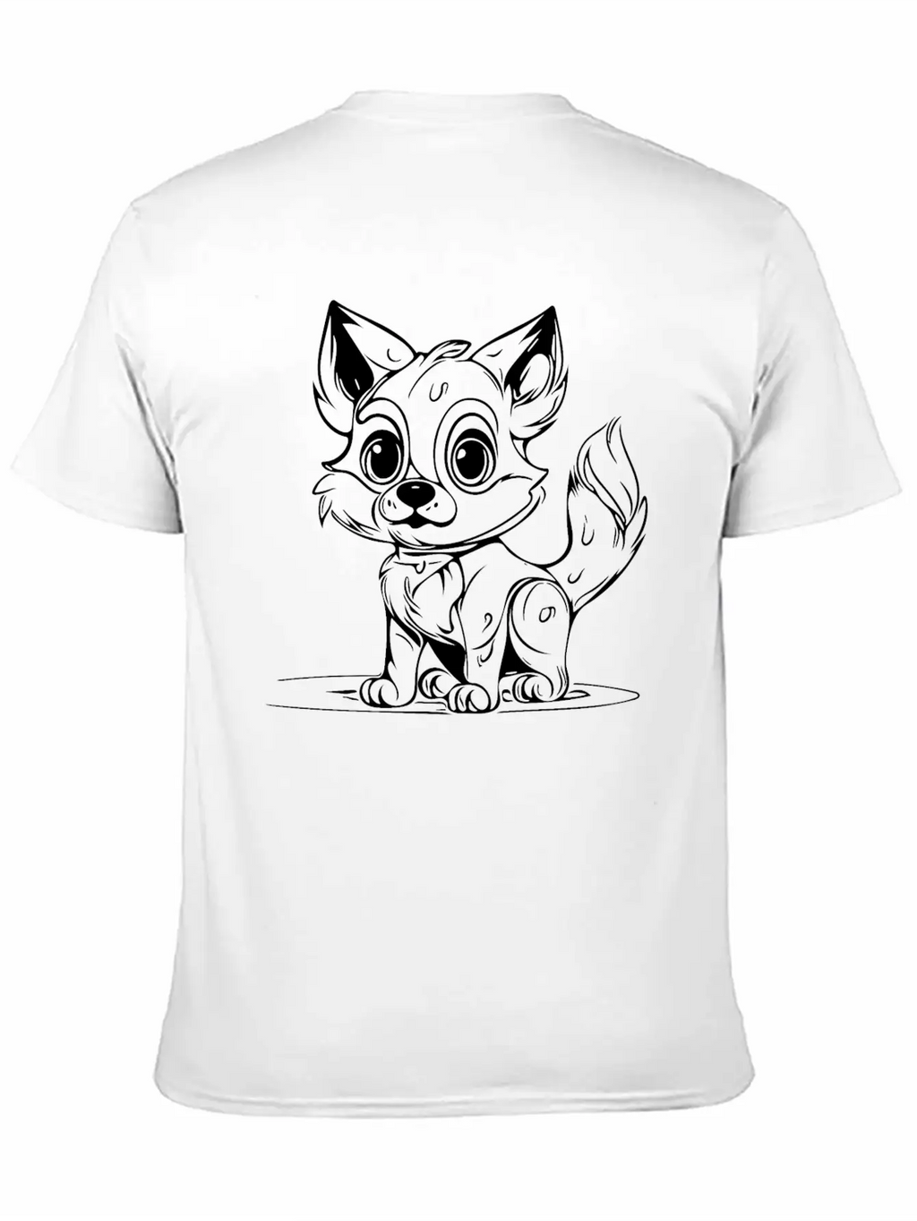Cute Children's Dog Portrait For Dog Owners Classic Cotton Tee – Unisex Comfort For Any Season