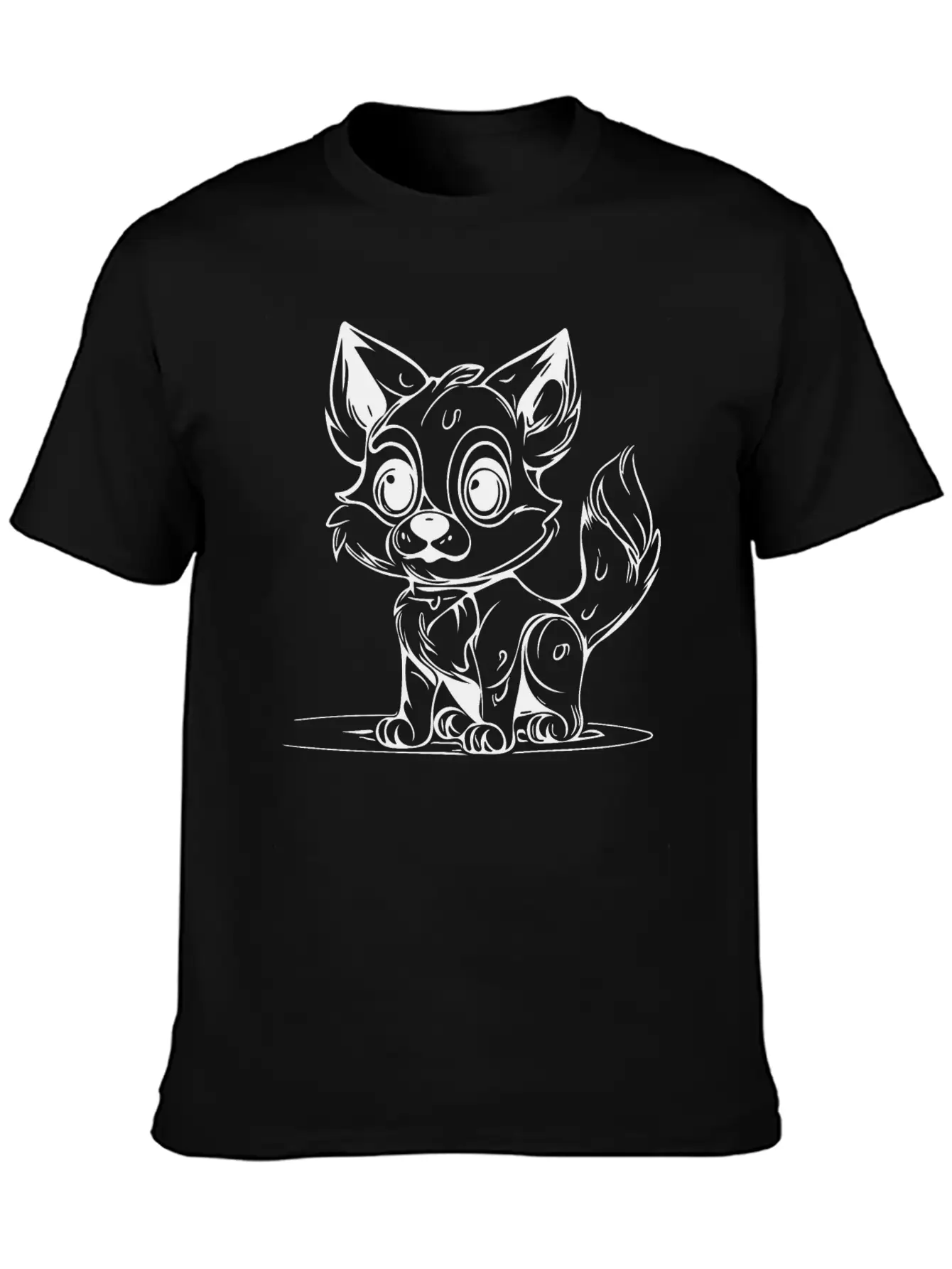 Cute Children's Dog Portrait For Dog Owners Classic Cotton Tee – Unisex Comfort For Any Season