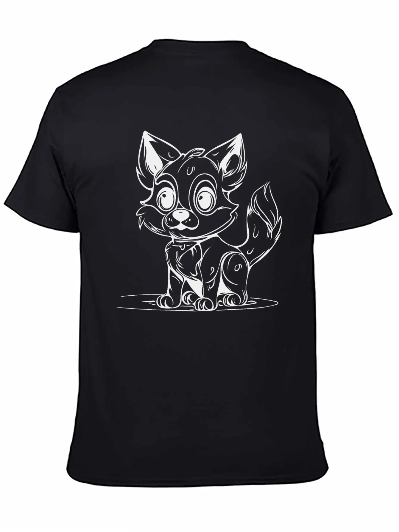 Cute Children's Dog Portrait For Dog Owners Classic Cotton Tee – Unisex Comfort For Any Season