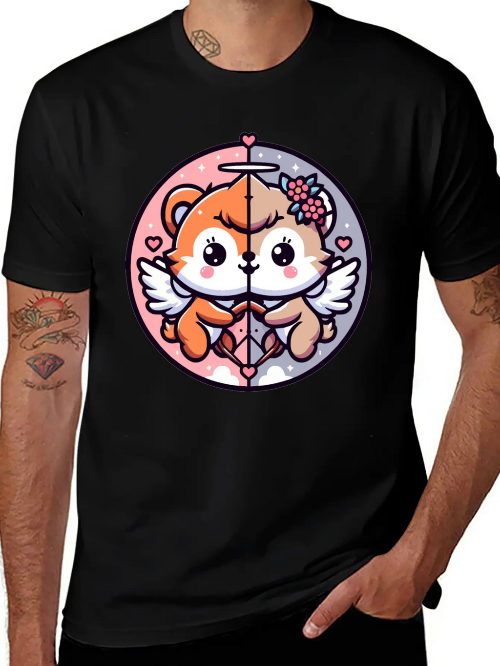 CUTE CUPID BABY ANIMAL Unisex Casual T-Shirt – Clean Design For Daily Comfort