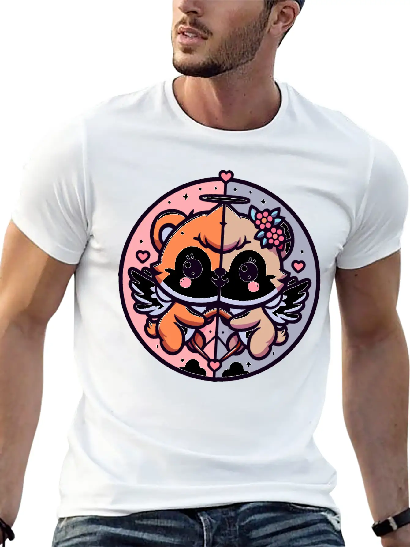 CUTE CUPID BABY ANIMAL Unisex Casual T-Shirt – Clean Design For Daily Comfort