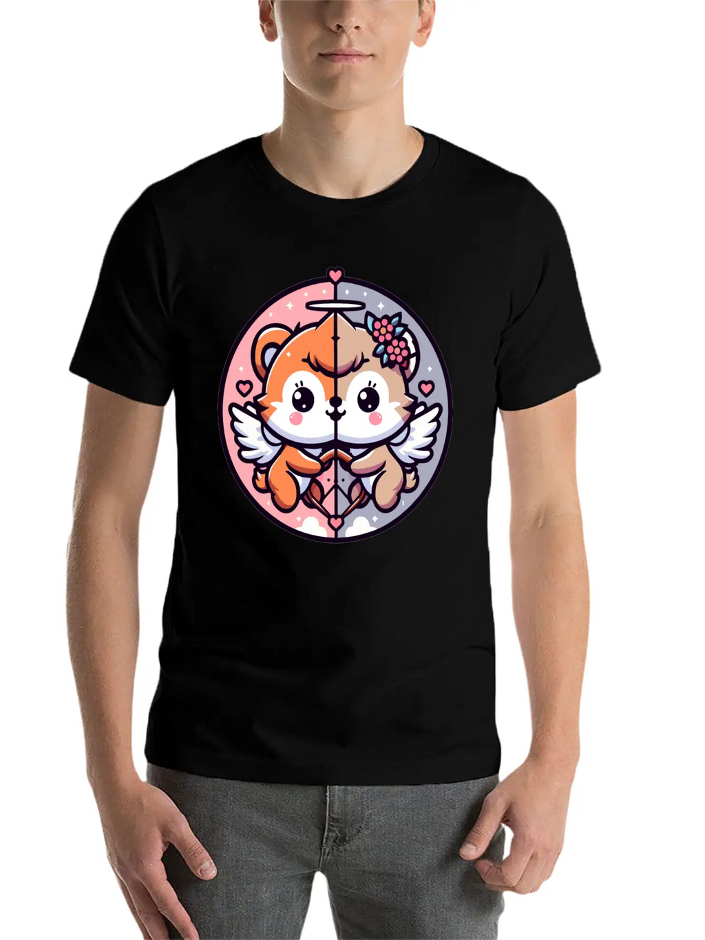 CUTE CUPID BABY ANIMAL Unisex Casual T-Shirt – Clean Design For Daily Comfort
