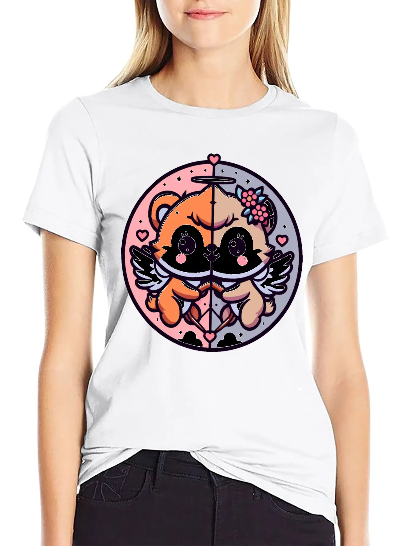 CUTE CUPID BABY ANIMAL Unisex Casual T-Shirt – Clean Design For Daily Comfort
