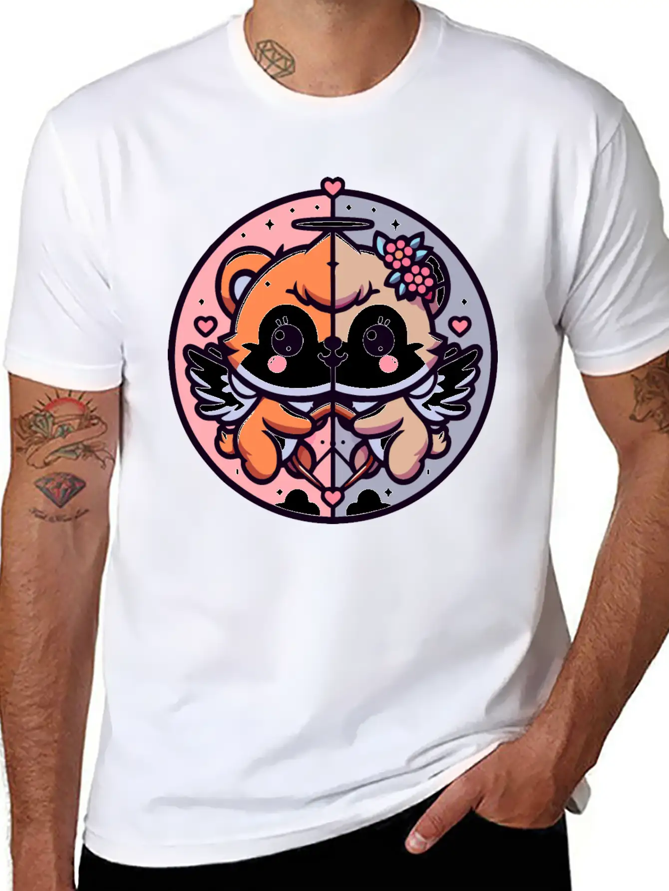 CUTE CUPID BABY ANIMAL Unisex Casual T-Shirt – Clean Design For Daily Comfort