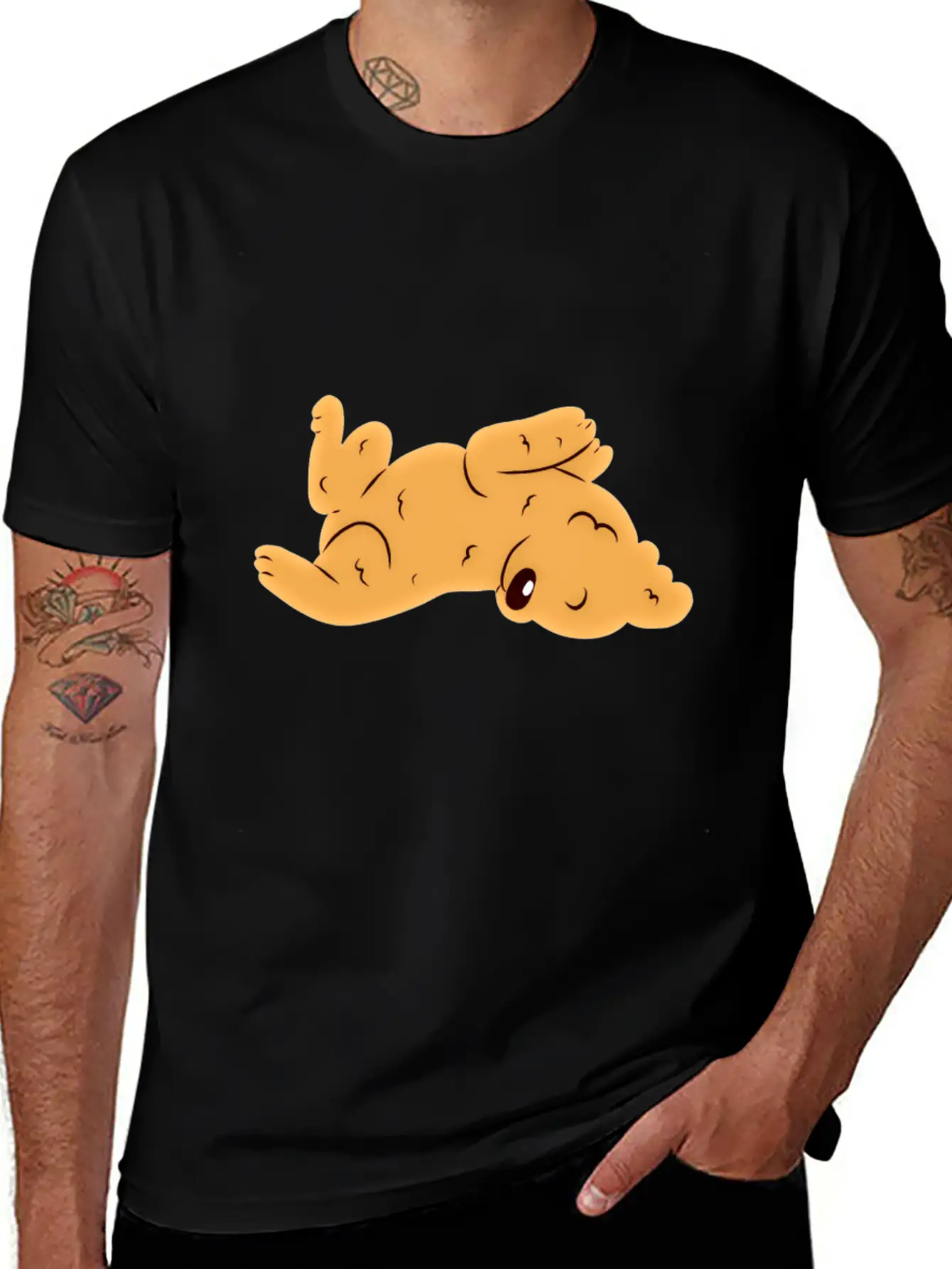 Cute Dog Basic Graphic T-Shirt – Daily Comfort In Soft Cotton